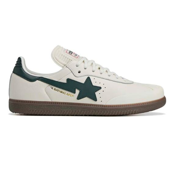 BAPE Adidas Samba Off White Shadow Green Gum Sneakers Size 10 main image 12